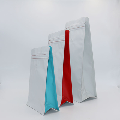 Flat Bottom Coffee Bags Coffee Paper Flat Bottom Custom Printing Bag With Valve