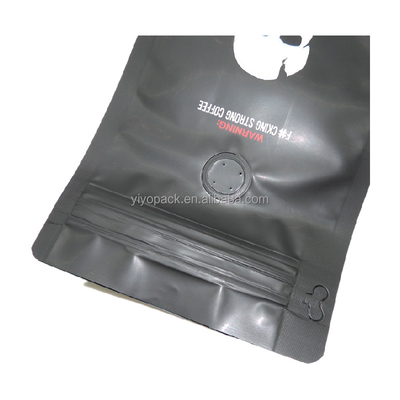 Recyclable Compostable Kraft Paper Window Stand Up Zipper Coffee Bags With Flat Bottom Pouch