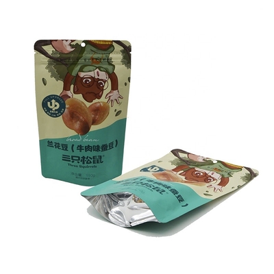Custom Recyclable Stand Up Zipper Smell Proof Aluminum Foil Child Resistant Mylar Bags Tote Pouch