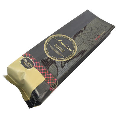 Resealable Food Seal Food Packaging Aluminum Foil Flat Printed Coffee Bag