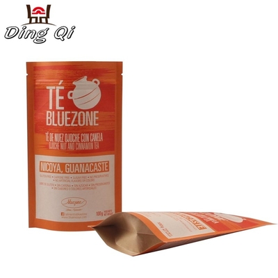 Custom Resealable Moisture Proof PLA Food Grade Plastic Bag Biodegradable Packaging
