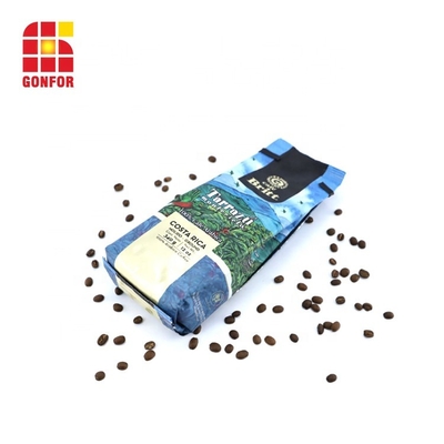 Hot Sale Moisture Proof Wholesale 12 Ounce Coffee Bean Package Pouch Bag Printing With Valves Costa Rica